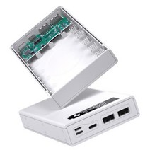 QC 3.0 PD DIY 쉘-1 충전 상자 충전 5 × 18650 모바일 전원 박스 분리형 18650 배터리 홀더, 보여진 바와 같이, 하나