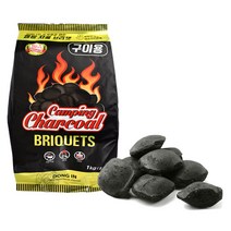 동인 차콜 캠핑숯 1kg 브리켓 천연숯 숯불 맹그로브 바베큐숯 조개탄 야자숯, 1개