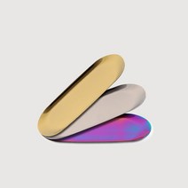 [현뷰티] 고급위생저 반영구 화장재료 위생접시 3종, 실버