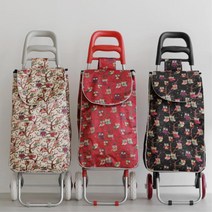 접이식 가성비 좋은 쇼핑카트 우레탄바퀴 미니 시장바구니 어른신유모차, 1개, 핸드카(색랜덤)일반바퀴