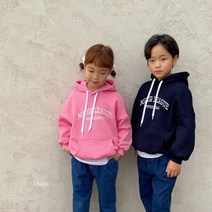 디세인트 메이저리그후드 [핑크/네이비] 5호-17호 키즈 주니어 기모후드티