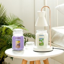 아로마컴퍼니 루체 캔들워머 양키캔들 라지자 세트, 그레이카퍼, 핑크샌드