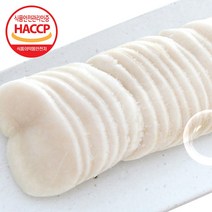 지구마을 자연산 키조개 관자 슬라이스 6mm 200g, 1팩