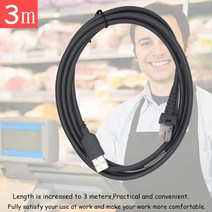 택배 스캐너 바코드 블루투스 USB 3 미터 케이블 개 LS1203 LS2208 LS4208 LS3008 DS3400
