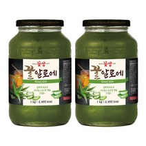 [꽃샘] 꿀차 꿀알로에 1kg (2개세트), 단품