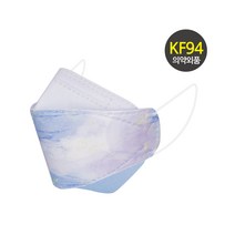 오원 KF94 나인 투톤 마스크 (20매) 패션 컬러 디자인 퍼플 블루 마블링 연예인 명품 국산 일회용 예쁜 숨쉬기편한 귀안아픈 봄 여름 시원한 얇은, KF94 나인 투톤 11번 20매