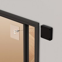 무타공 엘로 시오 자동도어 클로저 자동문 닫힘 슬라이딩 미닫이문 잠금장치 현관 안전, 엘로시오도어클로저(블랙)