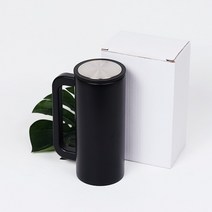 RD-10034_텀블러_레이저_각인_350ml_보온보냉_스텐_이중진공_손잡이 8A84, 블랙