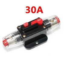 1260V DC AMP 회로 차단기 20A 30A 40A 50A 60A 80A 100A 자동차 인라인 교체 퓨즈 리셋 인버터 홀더 page 스타일 수리 어댑터, 다크 그레이