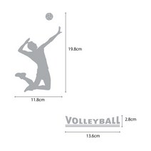 오피스왕국 배구 volleyball1 스포츠 그래픽 스티커, 핑크