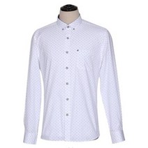 땡땡이 화이트 직장인 데일리남성셔츠 긴팔정장셔츠