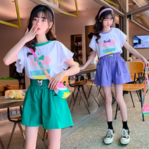슈슈아리 파스텔엠 반바지 세트 주니어 초등 여아 상하복 프릴 반팔 여름 반바지 데일리룩