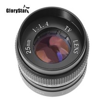 TV 25mm f/1.4 렌즈 소니호환 니콘 캐논 펜탁스 후지 m4/3 nx용 C 마운트 TV/CCTV/시네마 카메라 F1.4, 09 FX
