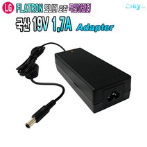 19V 1.7A LG 플라트론 20MT45D 22MT57D모니터호환 국산 아답터, ADAPTER+파워코드 1.8M, 1개