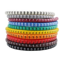 열 수축 튜브 필름 전선 500pcs ec-0 케이블 와이어 마커 0 9 케이블 크기 1.5 sqmm 컬러 44