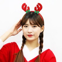 피플스파티 돌프 왕뿔 머리띠, 스팡클루돌프머리띠, 1개