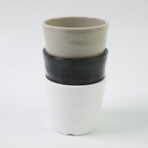 업소용 주방 식기 멜라민 물컵 3종, 멜라민 W-굽컵 검정