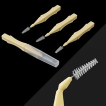 치간칫솔CAP형 일회용치간칫솔 사이즈 치간솔 ssss 4P, SSSS (0.4mm)
