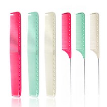 루시피 T/S 335/102 프로페셔널 커트빗 철 꼬리빗 (3color), 102-핑크