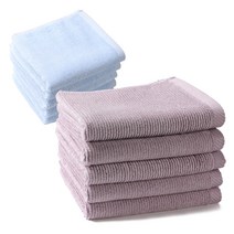 모던리빙 모던뱀부 130g 수건 세면 타올, 10장, 연보라+연하늘