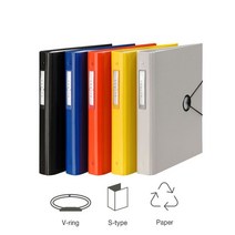 B1 V링 로그인화일 A4 내지 100매, 청색(407142)