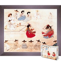 퍼즐피플 동양화 직소퍼즐 모음, 쌍검대무 300피스 액자포함(우드월넛), 없음, 300p