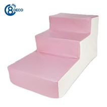 8 DECO 방수 강아지계단 모음 1단2단3단4단 (커버+솜포함), (방수) 핑크 아이보리 방수