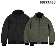 버커루진 [버커루] 나일론 시레 하이넥 패딩 점퍼 (B215Z2220P)