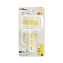 도기맨 반려견 브러쉬 발톱깎이 손잡이 참빗 개 고양이 겸용, 도기맨 반려견 슬리커브러쉬S(50)