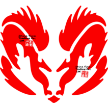 닷지 램 헤드에 적합한 비닐 데칼 스티커 트럭 후면 창 흰색, [04] red, [04] high15cm