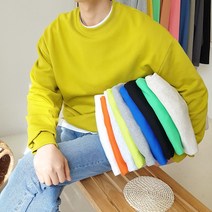 토니어스 오버핏 쭈리 맨투맨 티셔츠