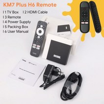 블랙박스왕 MECOOL-KM7 플러스 TV 박스 안드로이드 11 넷플릭스 4k 구글 2GB DDR4 16GB ROM 100M LAN 인터넷 S905Y4 홈 미디어 플레이어 셋톱, [03] 영국 플러그, [08] KM7 Plus H6, 08 KM7 Plus H6_03 영국 플러그