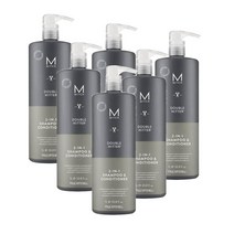 폴미첼 MITCH 더블 히터 투인원 샴푸린스 남성용 모든 모발용 1L Paul Mitchell Double Hitter, 6개