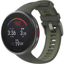 등산 산악 GPS POLAR(폴라르) VANTAGE V2 플래그쉽 모델 경량 심박 트레이닝 분석 수면 회복[일본 정규품], 01 그린_01 M-L