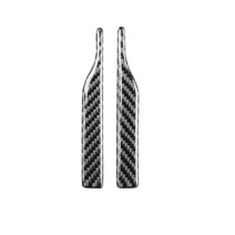 탄소 섬유 백미러 마찰 방지 스트립 보호기 충돌 스티커 자동차 액세서리 BMW E90 E60 F30 F34 X, 02 Black