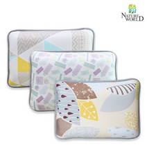 네이처월드 유아베개 쿨베개 매쉬베개 숙면베개 수면베개 메모리폼베개 경추베개 키즈 베이비 어린이 배게 쿠션 시원한 베게, 선물상자