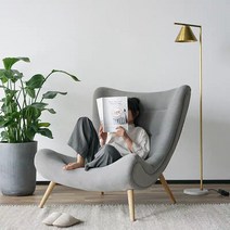 의자 1인 소파 인테리어 디자인 독서, 중 핑크