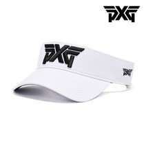 PXG 경량 스포츠 바이저 벨크로 골프 썬캡 화이트