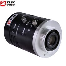 가성비 좋은 ZLKC FA 렌즈 75mm 고정 초점 3.0 메가 픽셀 C 마운트 머신 비전 카메라 2/3 인치 조리개 F2.8, 01 C 입