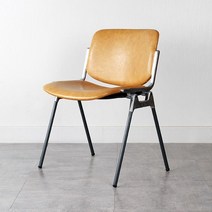 리라 빈티지 디자인 웨이브 아이론 체어 1인 카페 의자, A