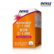 [한국공식총판] 나우푸드 항산화C-1000 60정 1박스 (2개월분), 1200mg x 60정 (72g)