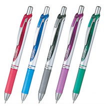 펜텔 에너겔 노크식 중성펜 젤펜 볼펜 BL-77, LRN4-C 블루 0.4mm