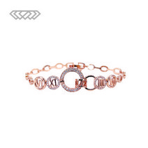 [다섯가지보석] 14k GP 서클 로마 팔찌