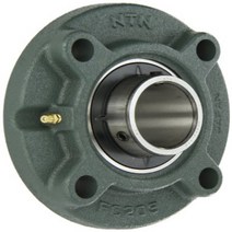 NTN UCFC209-112D1 Light Duty Piloted Flange Bearing 4 Bolts Setscrew Lock Regreasable Contact an, 1, 7350lbf Dynamic Load Capacity