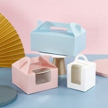 머핀 포장 박스 일회용 컵 케이크 케익 쿠키 상자 케이스 빵 에그타르트 마카롱 스콘 선물, 화이트12구 + 50개