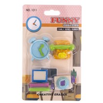 크리에이티브 가전 TV 카메라 지우개 세트 학생 사무용품, [01] 1 card