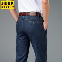 JEEP SPIRIT 지프 스피릿 청바지 남자 여름 스타일 디자인 새로운 캐쥬얼 남성 바지 캐주얼 팬츠 느슨한 스트레이트 스트레치 얇은 트렌디 남자 청바지 J8028