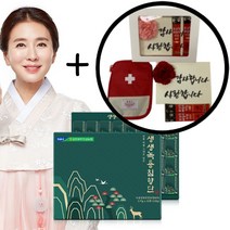 김포파주인삼농협 생생녹용침향단 32환 쇼핑백 포함 + 카네이션 감사카드 기프트 선물함 세트, 1개