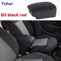 팔걸이 쿠션 푸조 208 상자 전용 저장 수정 된 USB 충전 재떨이 다기능 20122018, B3-black red 7 usb
