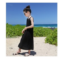 (당일출고/세일) 아이짱 키즈 유아동 여아 블랙 롱나시원피스